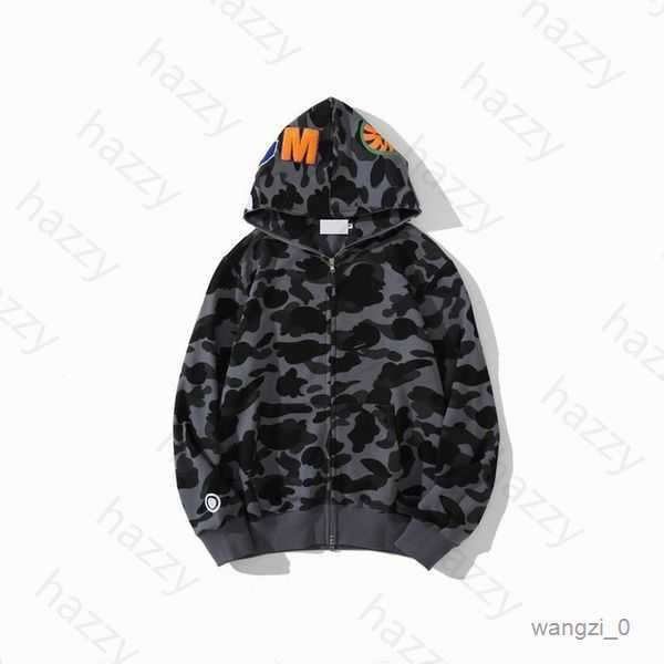 

hoodies & sweatshirts fashion designers womens trend men shark hoody stylist cartoon printing man outdoors leisure m-3xl 5 46zn, Black