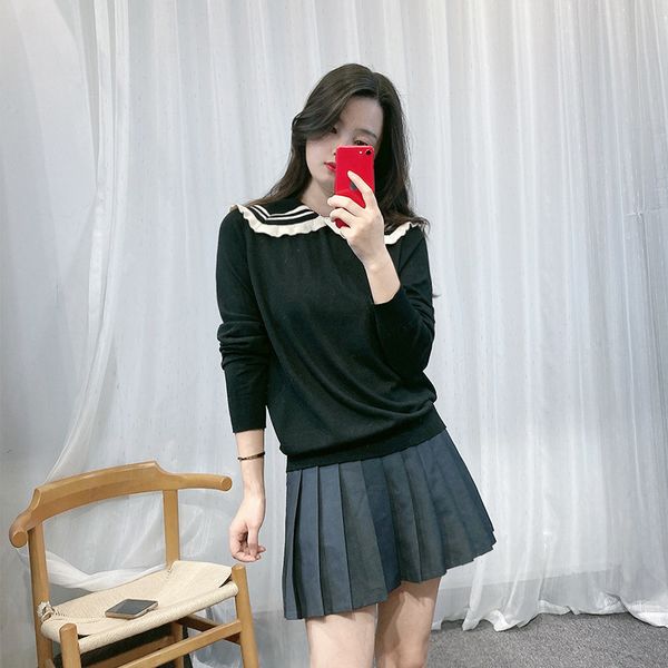 

women's jackets sandro letter embroidered sweater, Black;brown