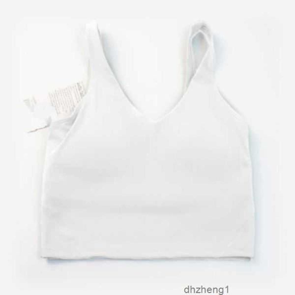 

blouses & shirts women's summer u-shaped no steel ring built-in chest pad sports for women gym sleeveless fitness yoga fashion tank bra, White