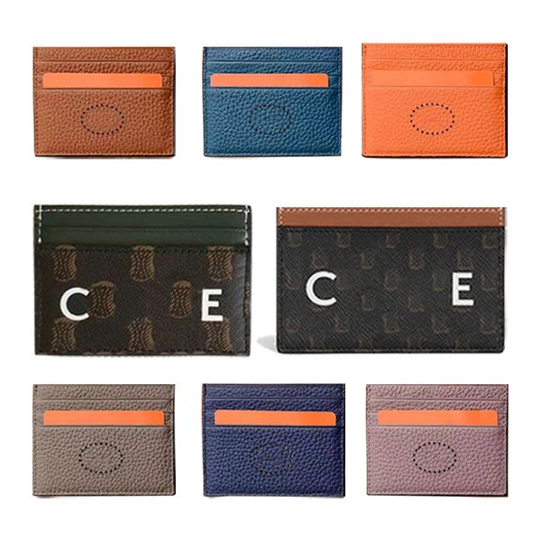 

womens celins luxury wallets mens smooth sheepskin leather cardholder woman card passport holders famous key pouch keychain coin purse walle, Red;black