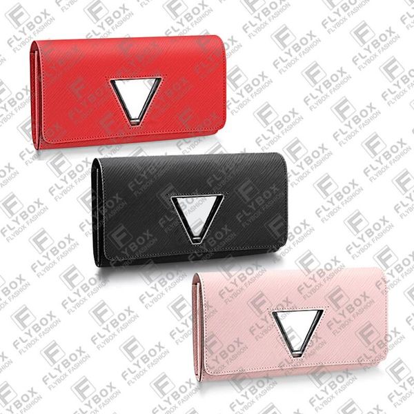 

woman designer luxury fashion casual twist wallets coin purse key pouch 5a m6117n m61179 m61178 credit card holder fast dlivery, Red;black