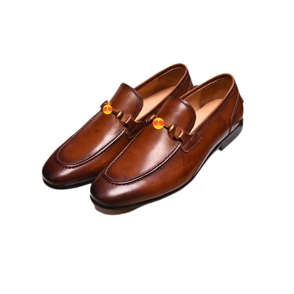 

fashion slip on men designer dress shoes men oxfords fashion business dress men shoes 2023 new classic leather men's suits shoes size 3, Black