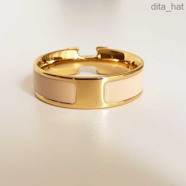 

new designer design titanium ring classic jewelry men and women couple rings modern style band, Silver