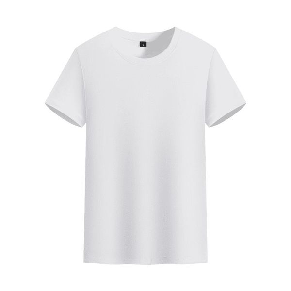 

new sports outdoor clothing fan summer round neck men white t-shirt, Black