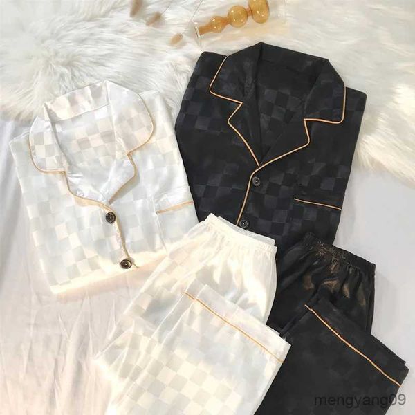 

home clothing Plus Size Women Silk Pamas Satin Sleepwear Home Clothing Top Nightgowns Ladies Pyjamas Pijamas Mujer R231115