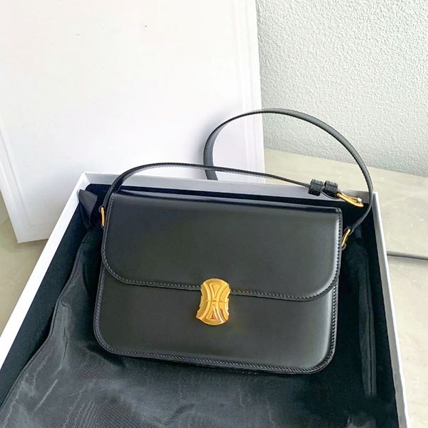 

the tote 2023 teen triomphe clutch bags woman handbag celins women's men genuine leather big black fashion bag luxury designer baguette