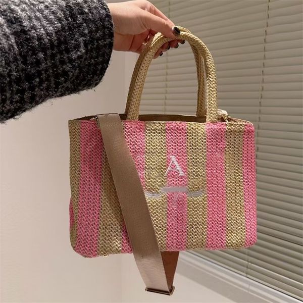 

totes bags straw letters weave beach bag nice looking handmade special design sacoche fashion accessories woven process canvas designer hand
