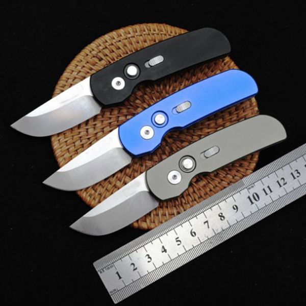 

pro-tech protech emerson cqc7 auto folding knife 3.25" 154cm dlc plain blade, 6061-t6 handles pocket knives rescue utility edc tools