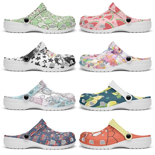 

Customized clean exquisite fashionable comfortable beautiful Diy shoes for men and women's indoor slippers 104360