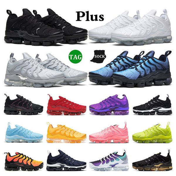 

tn plus max running shoes men women tennis ball university blue triple white black noble red yolk bubblegum vapor max plus tns tns. vaporfly