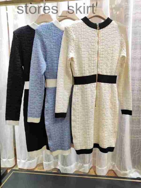 

casual dresses designercasual dresses designer 20ss balman knitted slim fit wool zipper dress shoulder pad color block a-line skirt xitn i4y, Black;gray