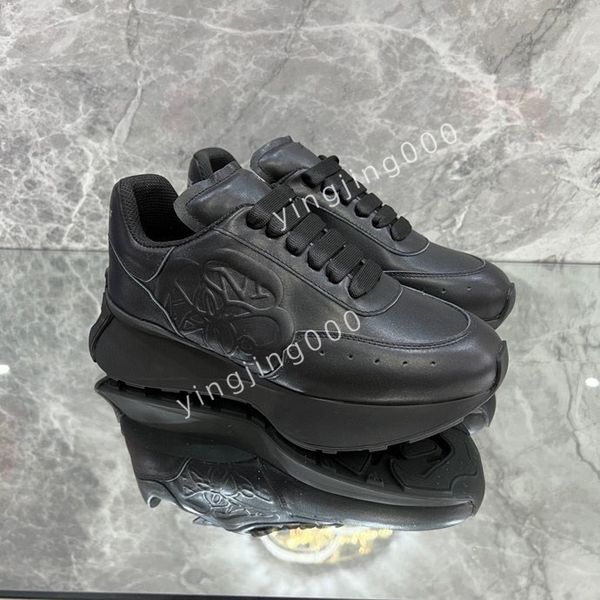 

mens designer quality casual shoes classic canvas sneakers fashion platform heighten trainers designers sneaker, Black