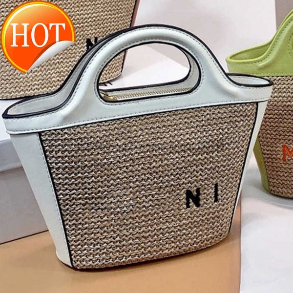 

designers beach bags classic style fashion handbags women's shoulder bag pure hand woven bags straw shopping vacation summer