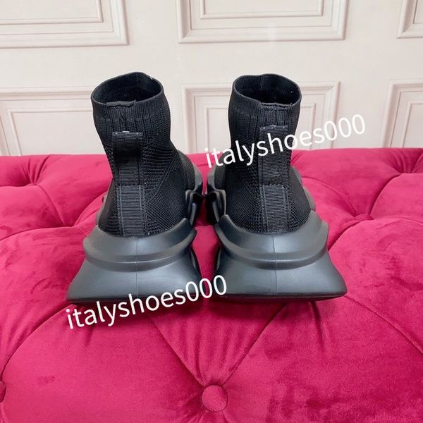 

men designer sports shoes white rainbow heel trainer men casual runner sneakers outdoor, Black