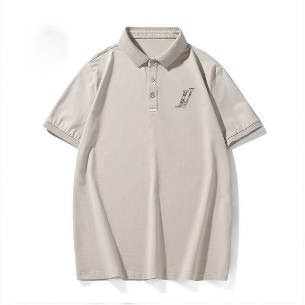

men's summer men's and women's designer polo shirt men's casual polo fashion casual alphabet print t-shirt high street m, White;black