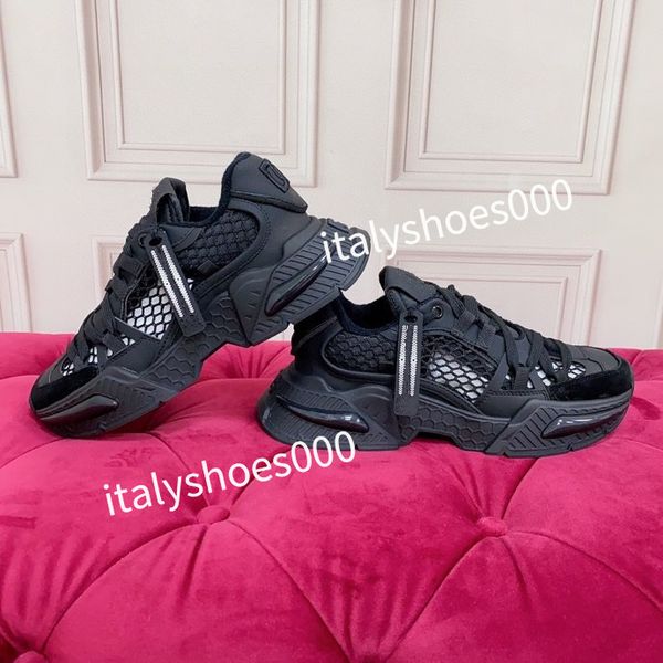 

fashion designer sneakers mens casual shoes platform loafers trainers triangle shoes black leather shoes