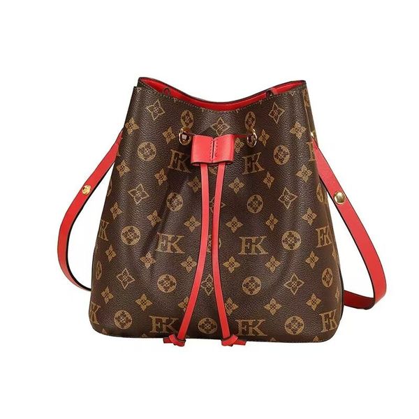 

r ladies tote bags women brand alphabet print vintage bucket bag messenger bag