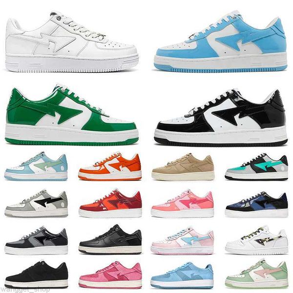 

bapesta sta running shoes sk8 men women white green red black pink blue grey bapestas baped mens casual outdoor sneaker trianers good