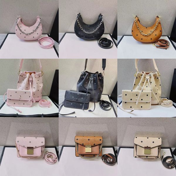 

womens mini mc evening bags half moon handbag designer flap shoulder clutch crossbody tote bag hobo mens luxury genuine leather purses makeu