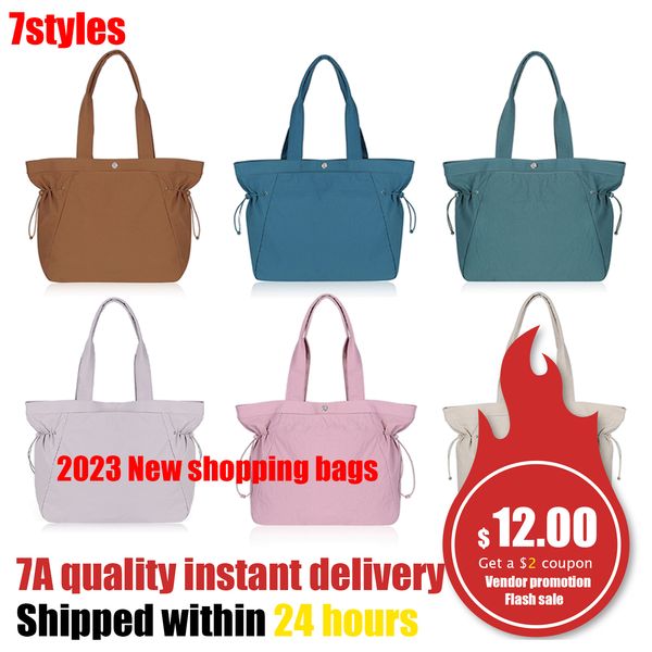 

lulul emen womens side cinch shopping bag outdoor sports one shoulder tote bag nylon beach bags luggage travel crossbody handbags pochette p