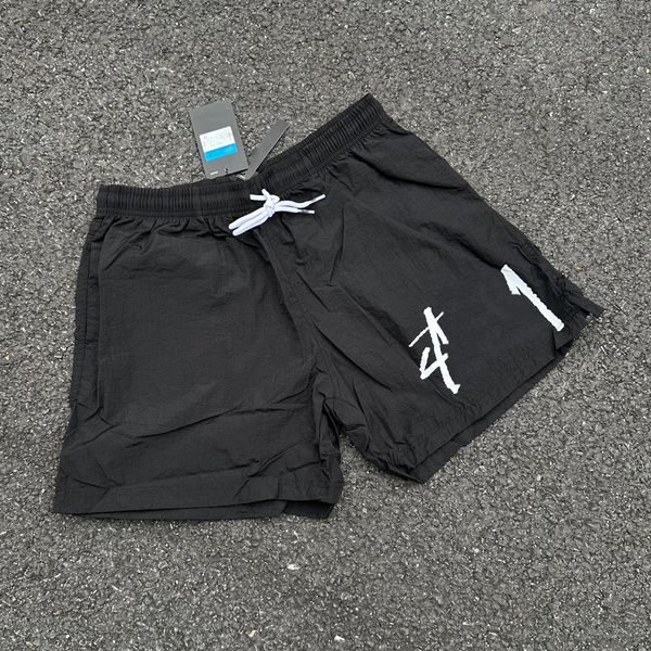 

mens shorts brand designer men's shorts summer fashion black red green street wear quick drying swimsuit printed board beach pants men, White;black