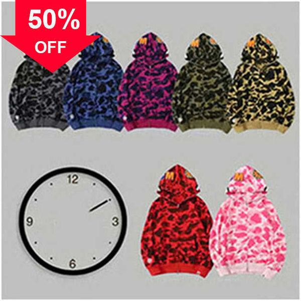 

shirts shark mens hoodies hoody hoodie jacket designer men women fashion sweatshirts hip hop letters long sleeve black color camouflage s to
