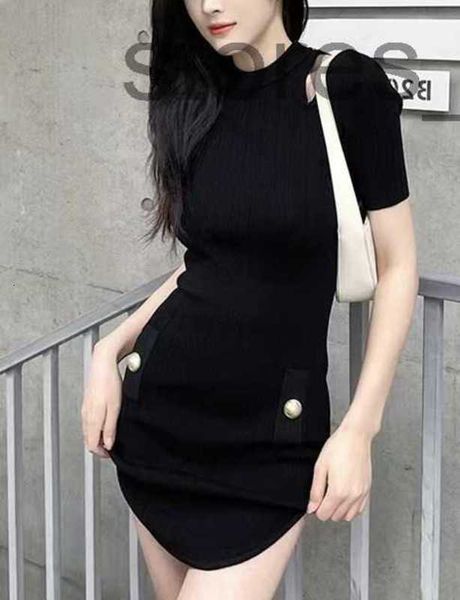 

party dresses designerbal summer dresses for women 2022 new off-the-shoulder knitted mini dress mother's day gift valentine's day, White;black