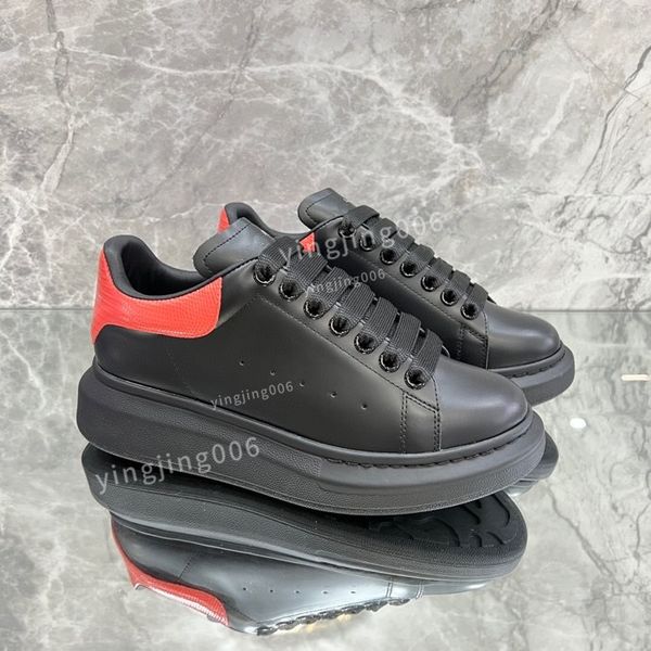 

new men desinger quality sneakers white shoes brand low sneaker leather rubber sole causal shoes, Black