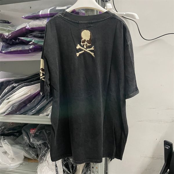 

washed t shirt men's plus tees women embroidered t-shirt tee, Black;brown