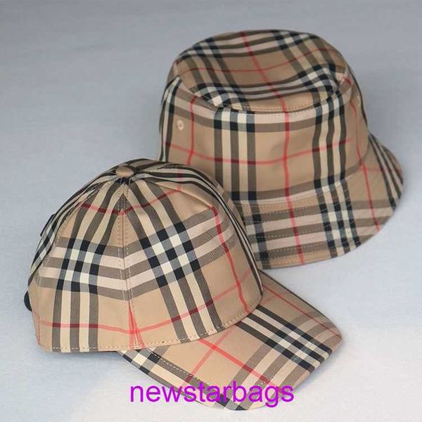 

brand designer burbberys hat online store high end female hat sun protection basin spring and autumn shading plaid fisherman westernized spo, Blue;gray