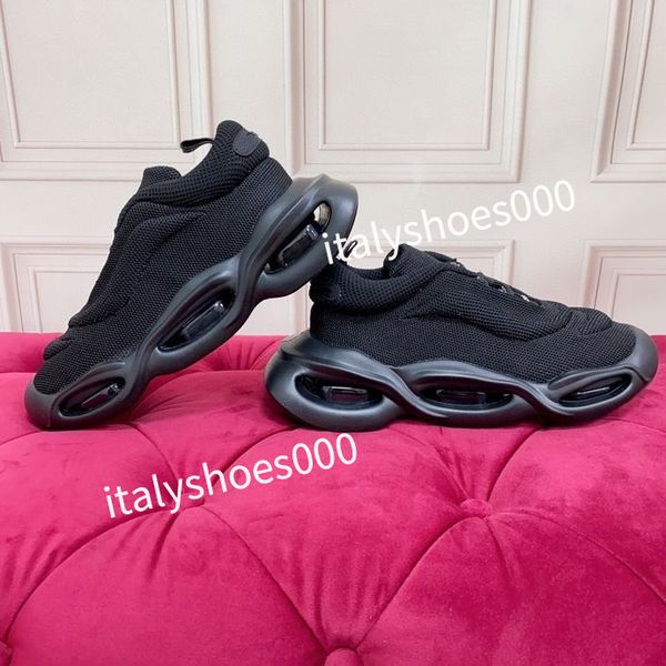 

new designer fashion sports shoes white rainbow heel trainer men casual runner sneakers outdoor, Black
