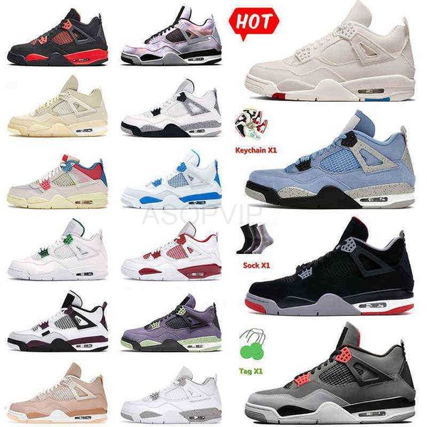 

autheniv og jumpman 4 4s iv off mens basketball shoes canvas university blue bred infrared shimmer black cat white oreo men women sneakers