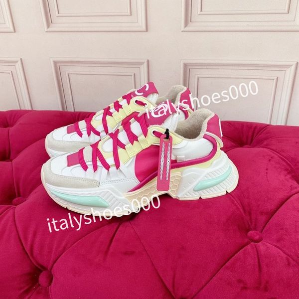 

new womens fashion sports shoes black white rainbow heel trainer womens casual runner sneakers outdoor2023