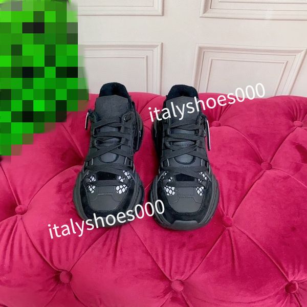 

new designer sneakers mens casual shoes platform loafers trainers triangle shoes black leather shoes