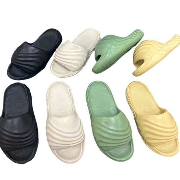 

designer slippers men black white green yellow rubber loafers sandals size 40-44