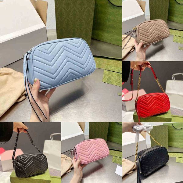 

shoulder bags designer chain camera bag women classic leather handbag luxury messenger crossbody chain clutch lady purse 220905