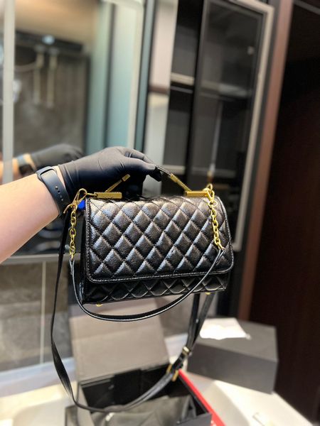 

Hot Women Bag Luxurys Handbags Leather Shoulder Bags Messenger Purse Designers Crossbody Wallet Evening Bags, Black