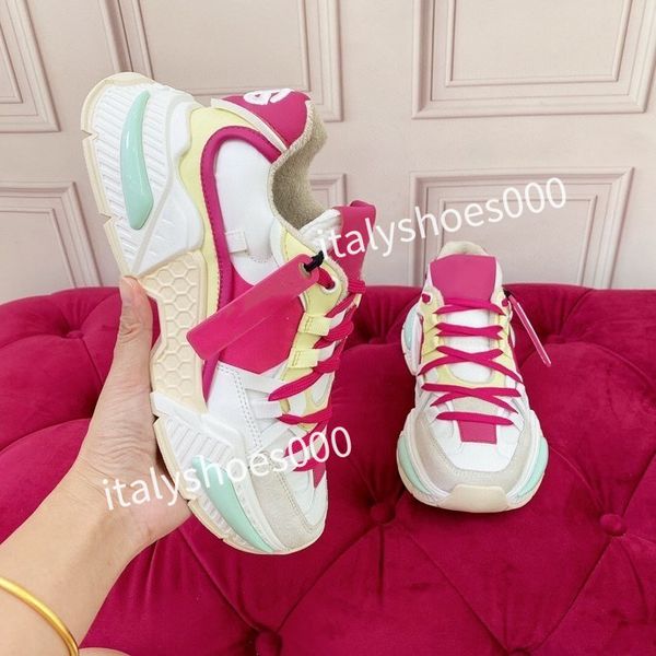 

womens fashion sports shoes black white rainbow heel trainer womens casual runner sneakers outdoor2023