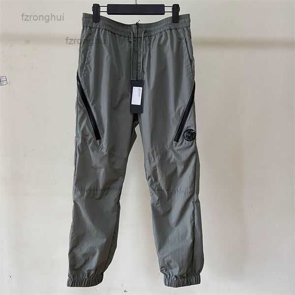 

cp outdoor sweatpants men's cp designer pants mens jogger stretch loose pocket british style zipper sports casual trousers o54w, Black