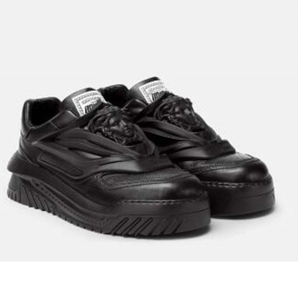 

odissea sneakers casual shoes designer luxury men women spaceship shoes leather trainer shoe 12, Black