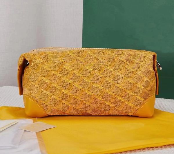 

clutch bags women men toilet ecrue bag goya highest quality envelope package documents toiletry pouch protection makeup clutch leather, Black