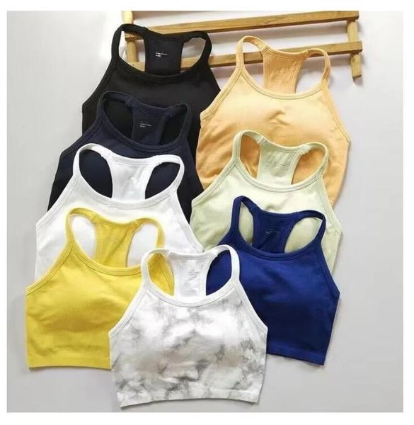 

outward wear~sports tank with chest cushion, feminine style, hanging neck, yoga fitness, quick drying qwe, White;red