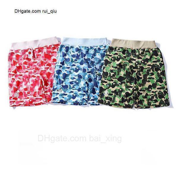 

mens shorts designer summer streetwear fashion beach pants man woman green camouflage size m-3xl cotton relaxed knee length 23324, White;black