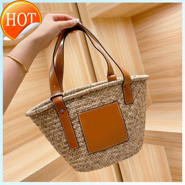 

2021 basket bag women handbag shoulder bags tote straw beach luxurys designers bags bucket womens handbags totes purses brand bag b2106082l
