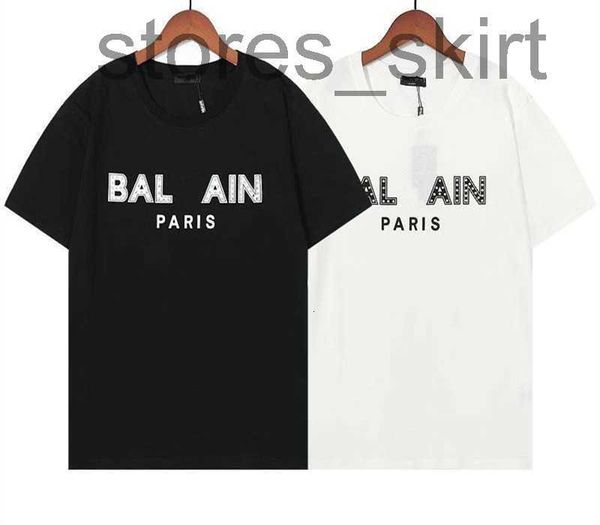 

men's t-shirts designer luxury brand designer men's t-shirts black red letter printed shirts short men's and lovers ba,france, White;black