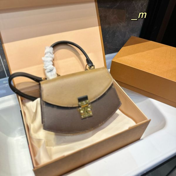 

designer bags women large capacity flap crossbody retro fashion shoulder back handbag vintage old flowert middle ancient open totes 23cm
