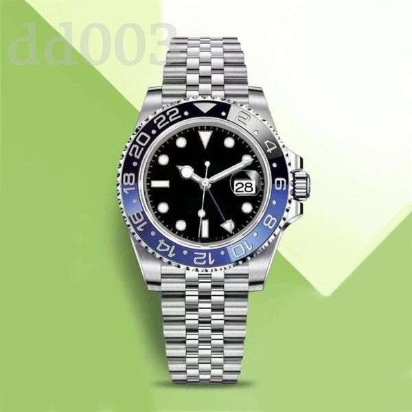 

luminous designer watches womens watch blue red 40mm sapphire montre de luxe holiday gift mechanical 904l gmt wristwatches business 116610 s, Slivery;brown
