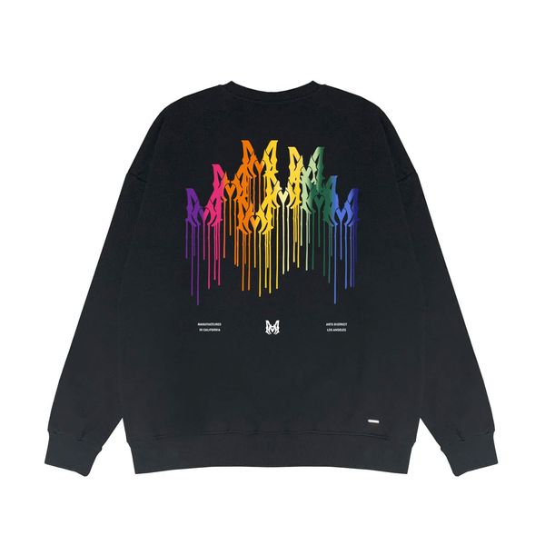 

men's multicolor sweatshirt hooded letter printing couple men's hooded women's hooded loose plus size pullover coat designer, Black