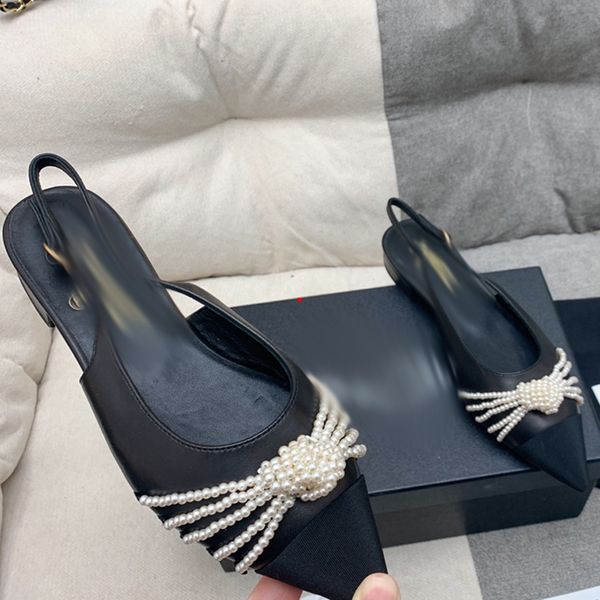 

2023 women casual shoes high heels pumps dress shoes black leather pointed toe fashion women wedding party dress shoes -300