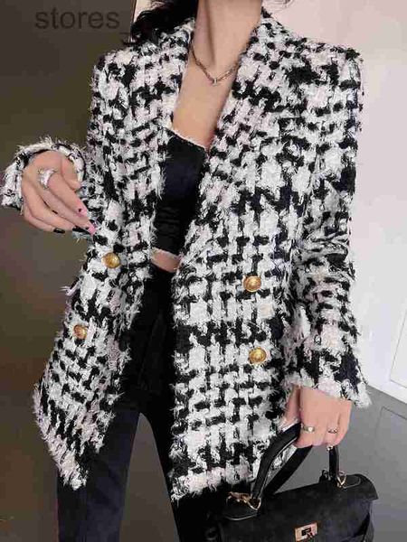 

women's jackets designerluxury women's brand jacket new women's autumn winter jacket fashion ootd tweed coat cardigan designe, Black;brown